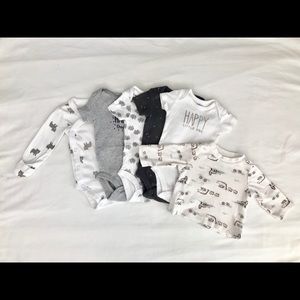 6-Pack Carter’s Bodysuits | Baby Tops Bundle
